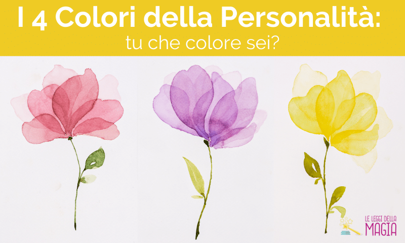 i 4 colori della personalità