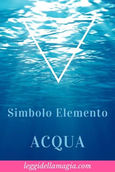 Simbolo elemento acqua