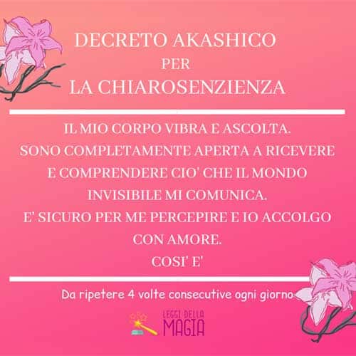 Decreto Akashico Chiarosenzienza