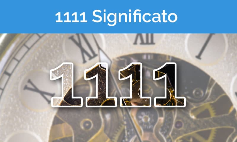 1111 significato angelico